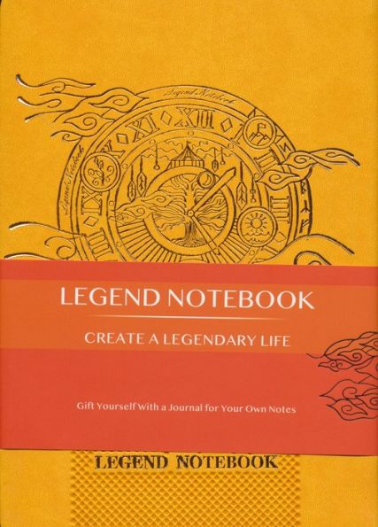 دفتر یادداشت خط دار LEGEND (زرد)