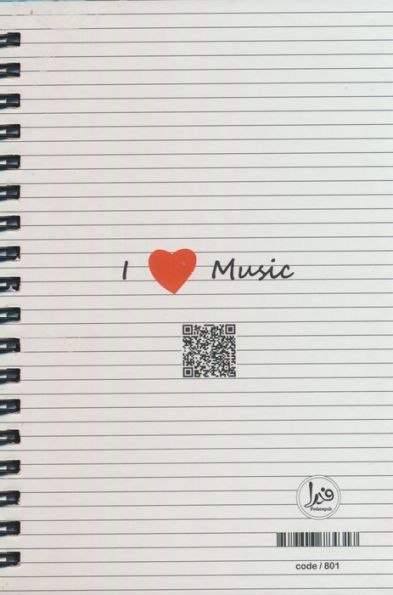 دفتر برنامه ریزی (پلنر روزانه LOVE MUSIC:کد801)،(سیمی)