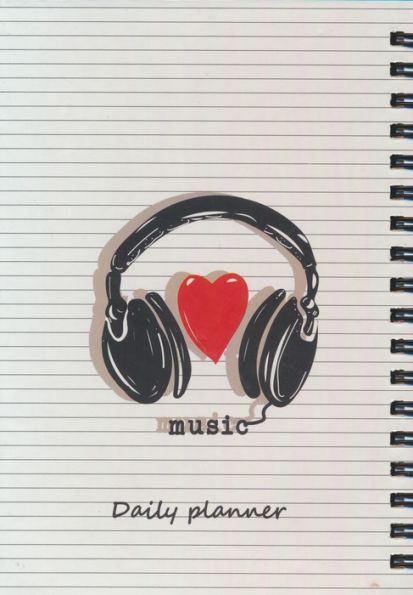 دفتر برنامه ریزی (پلنر روزانه LOVE MUSIC:کد801)،(سیمی)