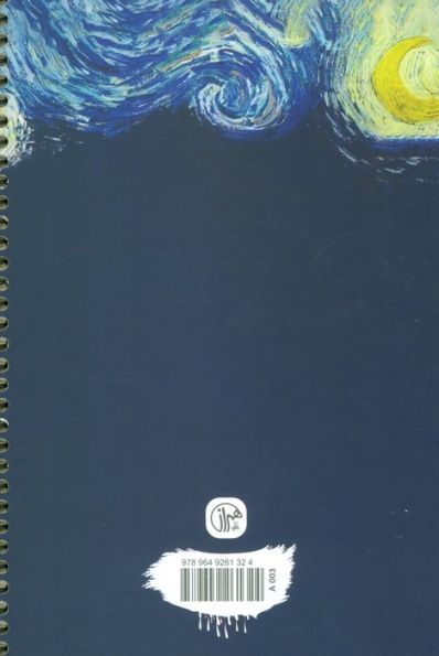 دفتر یادداشت خط دار آرت ون گوگ (کد A003)،(سیمی)