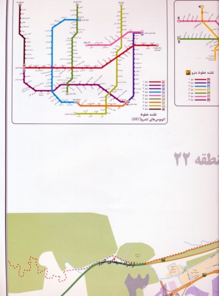 نقشه شهرداری تهران منطقه 22 (کد 422)،(گلاسه)