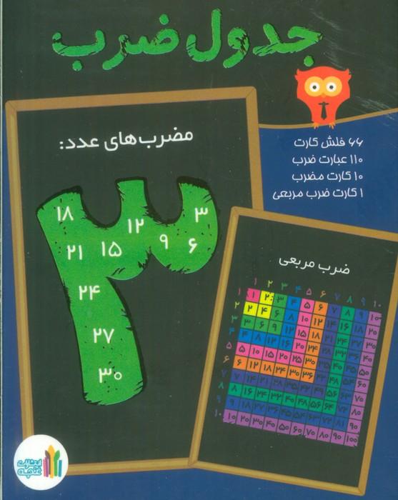 بسته فلش کارت وایت بوردی جدول ضرب (گلاسه،باجعبه)