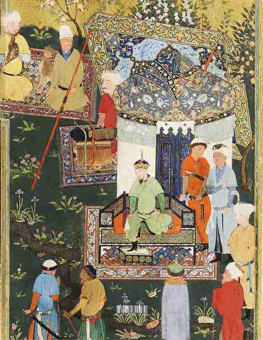 بهزاد (سرآمد نگارگران ایران)،(گلاسه،باقاب)
