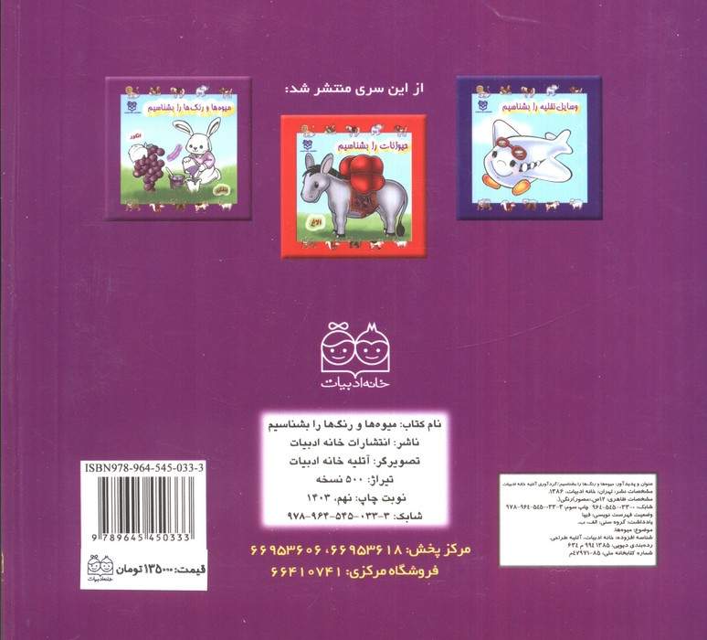 مجموعه میوه ها و رنگ ها را بشناسیم