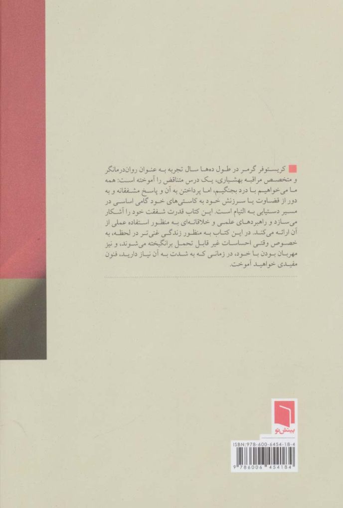 شفقت خود از مسیر بهشیاری (رهایی از افکار و هیجانات مخرب)