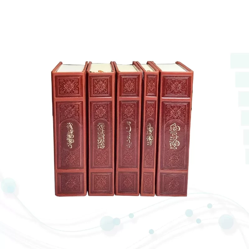 مفاتیح الملکوت پک 5جلدی سایز پالتویی کاغذسبک چرم قابدار
