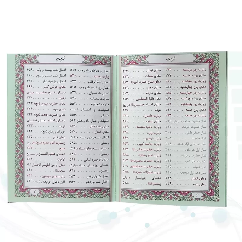 منتخب مفاتیح جیبی رقعی داخل رنگی کیفی زیپی