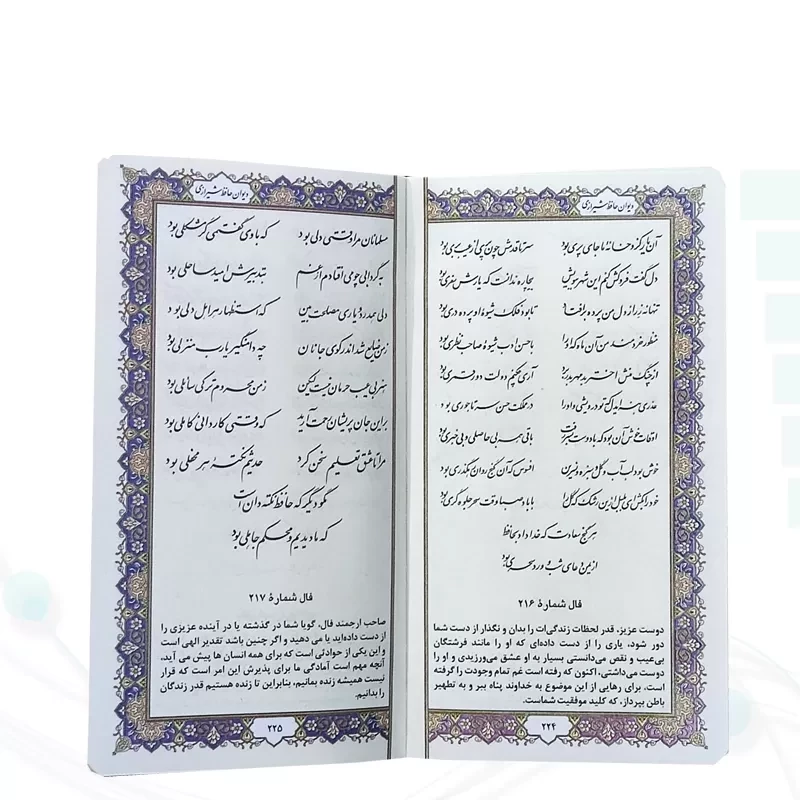 دیوان حافظ پالتویی چرم با فال