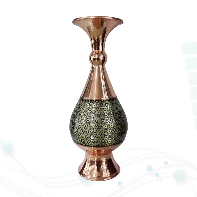 ست قرآن وزیری چرم جعبه دار نفیس به همراه 2گلدان خاتم