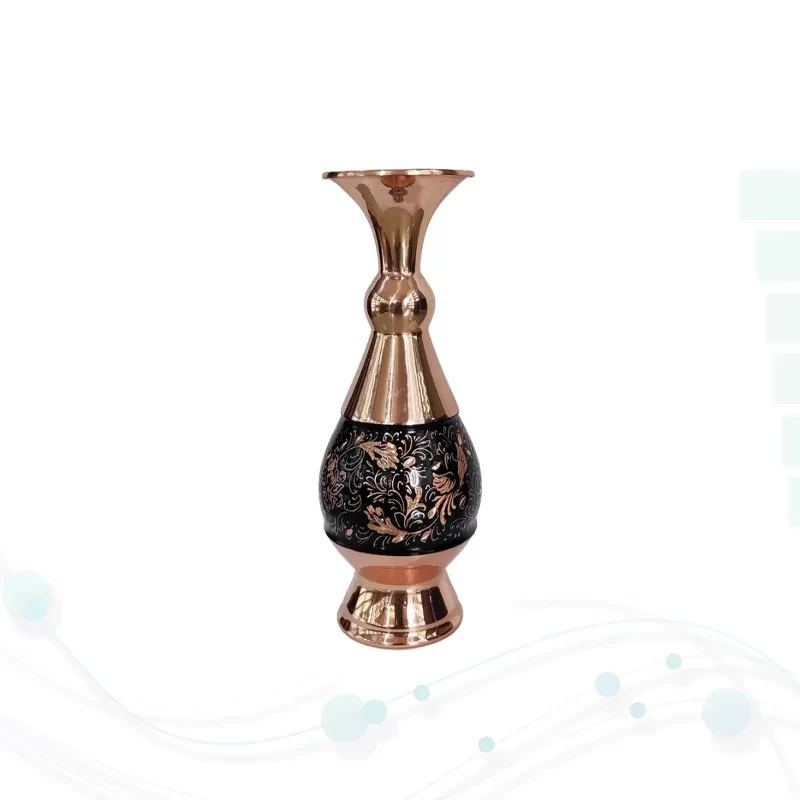 حافظ پالتویی چرم با گلدان الماس تراش