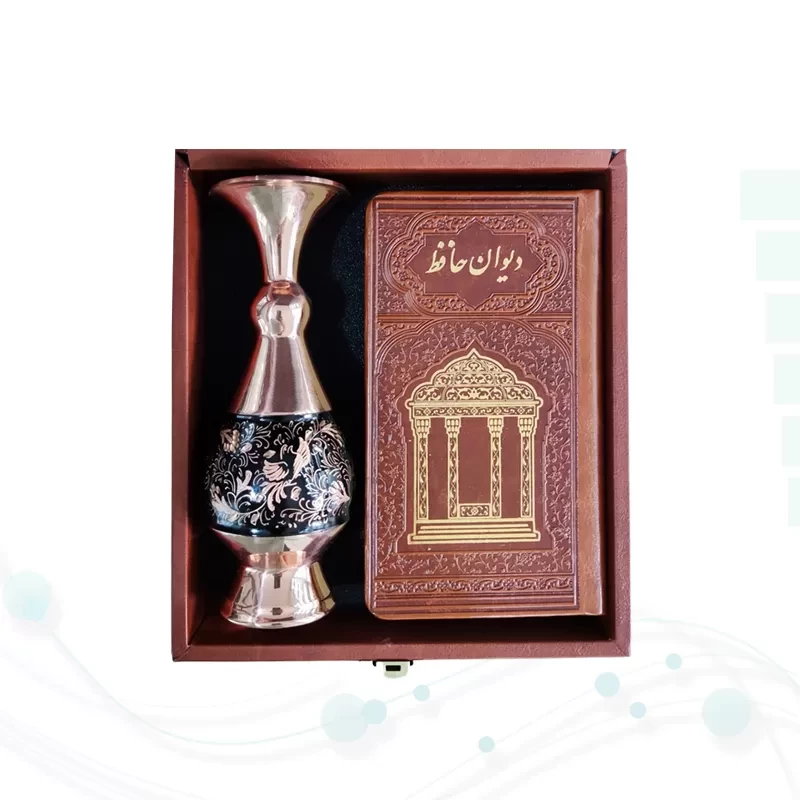 حافظ پالتویی چرم با گلدان الماس تراش