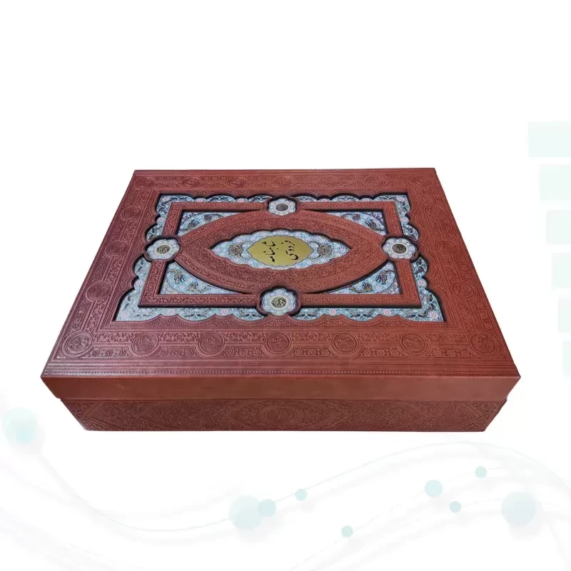 کلیات شاهنامه وزیری چرم جعبه لپتاپی پلاک دار لبچاپ