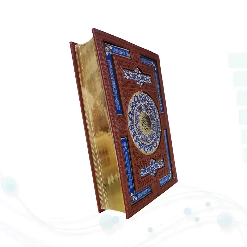 ست قرآن وزیری معطر بدون ترجمه با 2گلدان فیروزه نفیس و کادویی