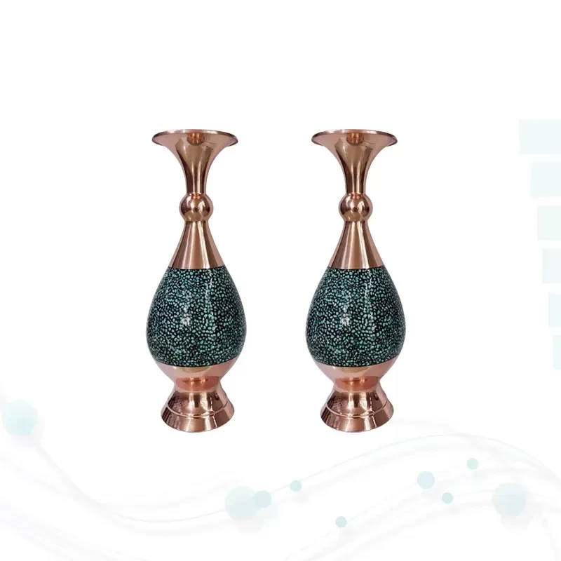 ست قرآن وزیری معطر بدون ترجمه با 2گلدان فیروزه نفیس و کادویی