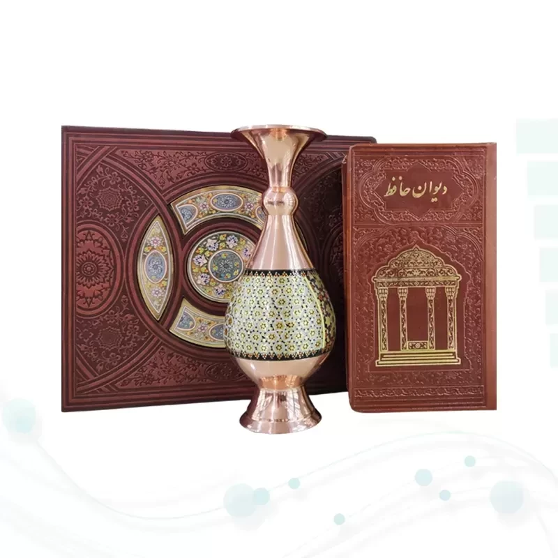 حافظ پالتویی چرم با گلدان خاتم