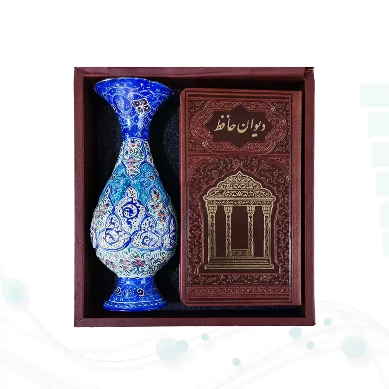 حافظ پالتویی چرم با گلدان مینا