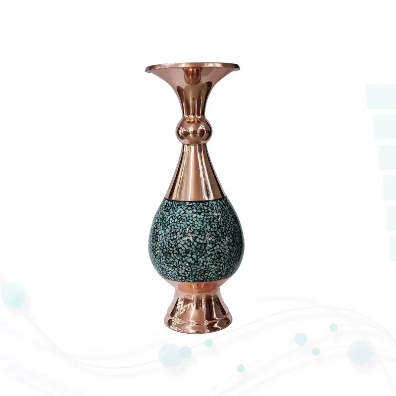 گزیده شاهنامه پالتویی چرم با گلدان فیروزه