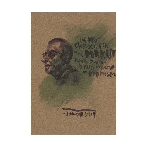 دفترچه یادداشت بی خط (نویسندگان،JEAN PAUL SARTRE)،(سیمی)