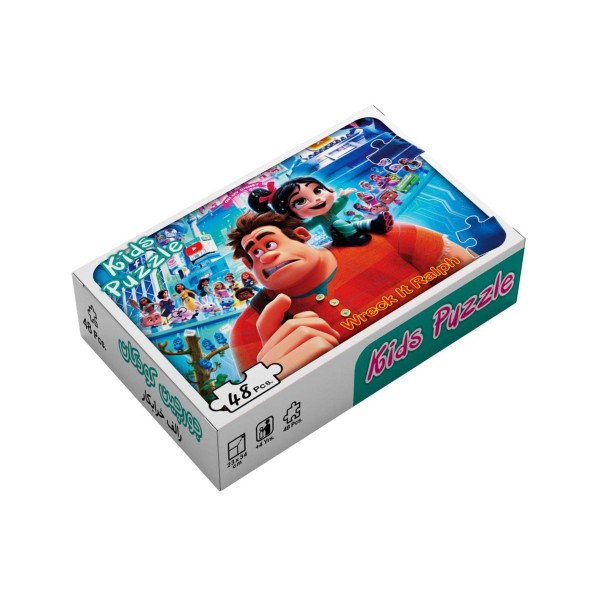 بسته پازل پارک رالف خرابکار (48تکه،باجعبه)