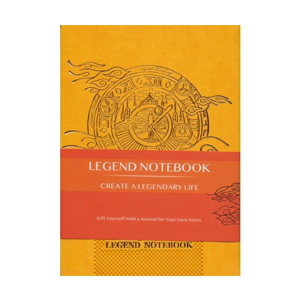 دفتر یادداشت خط دار LEGEND (زرد)