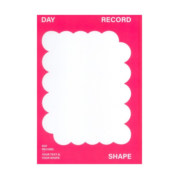 دفتر یادداشت بی خط DAY RECORD (صورتی،کد 677)