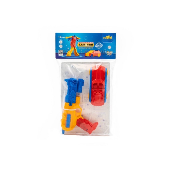 بسته اسباب بازی تفنگ ربات شونده و ماشین ربات شونده (CAR & GUN)