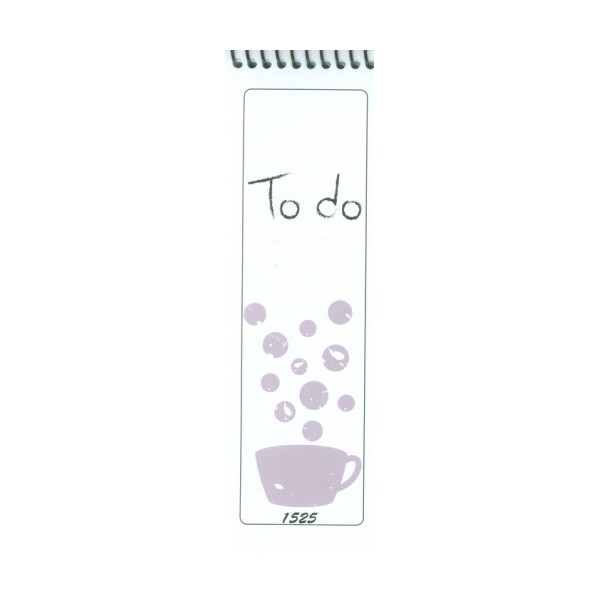 دفترچه یادداشت (to do list،کد 1525)،(سیمی)