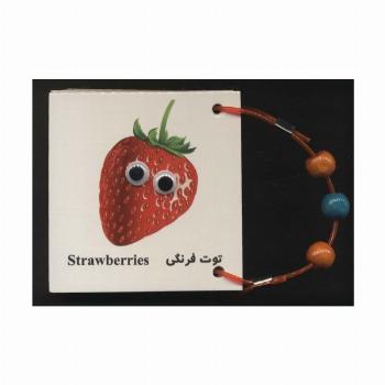 فلش کارت چشمی میوه ها (2زبانه،دستگیره دار)