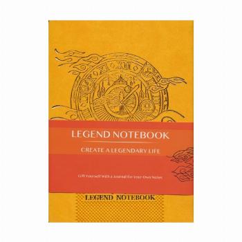 دفتر یادداشت خط دار LEGEND (زرد)