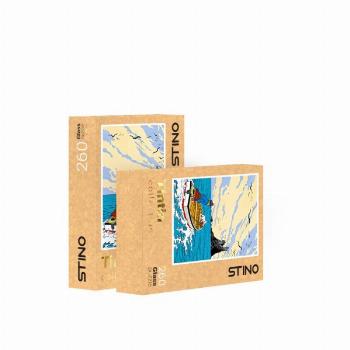 پازل شیشه ای استینو 260 تکه طرح تن تن (کد 19107)،(باجعبه)