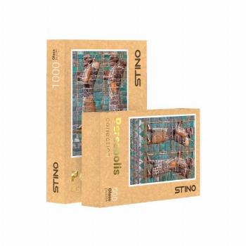 پازل شیشه ای استینو 500 تکه طرح پرسپولیس (کد 17104)