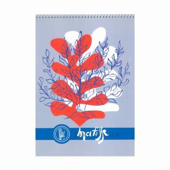 دفتر نقاشی و طراحی 40 برگ (طرح ماتیس،کد 1275)،(سیمی)