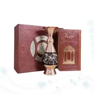 حافظ پالتویی چرم با گلدان الماس تراش