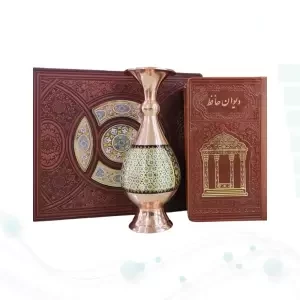 حافظ پالتویی چرم با گلدان خاتم
